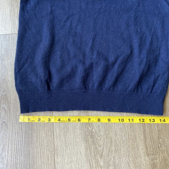Everlane Cashmere Crew Sweater Womens Sz S Navy Blue Classic - Picture 8 of 12